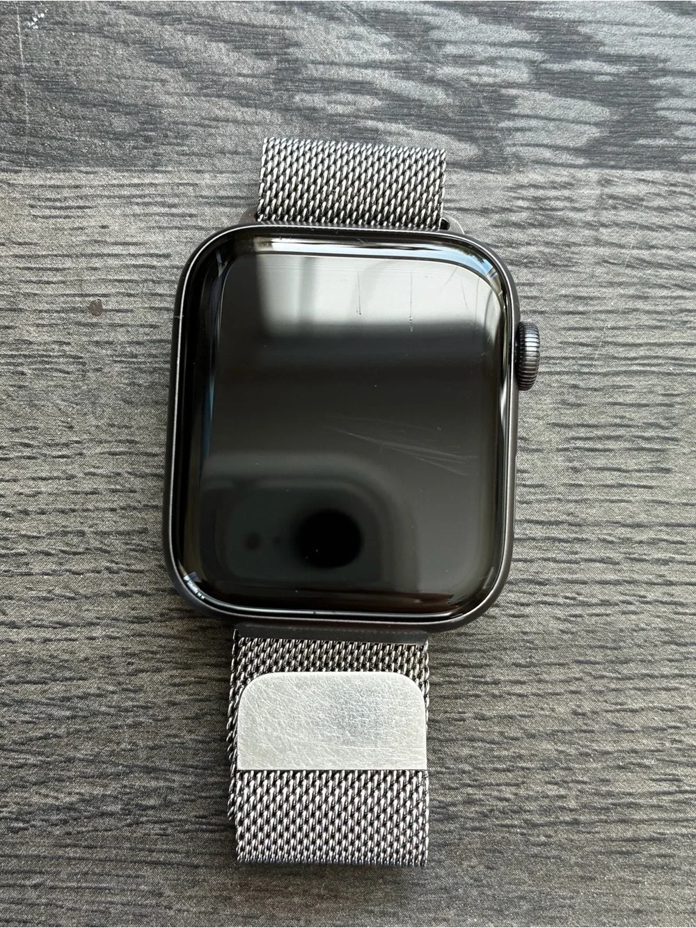 Apple Watch Series 6 44mm GPS 32GB Silver Stainless Steel Gray Milanese